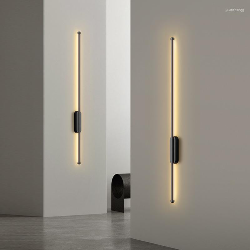 Wandlampen Minimalismus LED Leuchten Wohnzimmer Hintergrund Treppenweg Schlafzimmer Deckenoberfläche montiert schwarze Goldluminaria