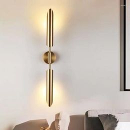 Wandlampen Minimalistische Gouden Metalen Verlichting Voor Woonkamer Slaapkamer Gangpad Gang Winkel Sfeer Blaker Lamp Inclusief G9 Lamp