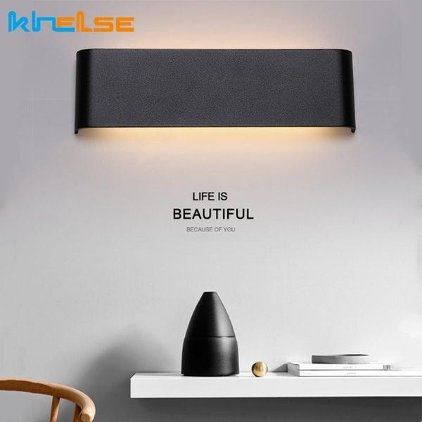 Lampes murales minimaliste lampe à LED 6W 20W 24W 36W intérieur salle de bain miroir salon chambre chevet escalier applique éclairage