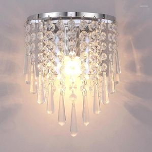 Wandlampen Moderne kristallamp Chrome SCONCE LICHT VOOR LIDE ROOM badkamer huis huis binnen verlichting decoratie