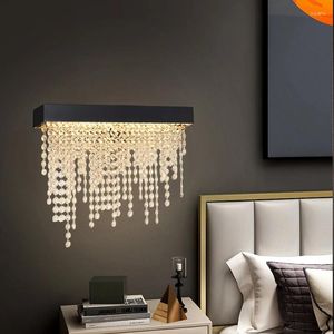 Lampes murales applique en cristal moderne pour la chambre LED Gol