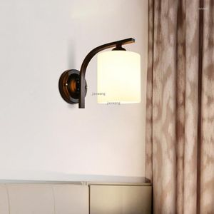 Appliques murales décor moderne éclairage LED luminaires lampe en verre Style rétro maison appliques chambre intérieur