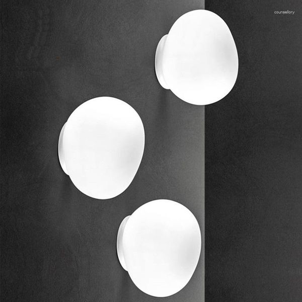 Lámparas de pared Luz de vidrio moderna Italia Foscarini Gregg Lámpara Led Irregular Decoración Apliques Comedor Cocina Loft Accesorio