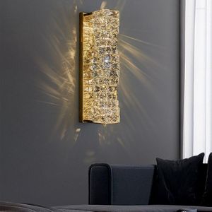 Wandlampen Modern Goud Chroom Luxe Kristal Licht Blaker Led Lamp Voor Woonkamer Slaapkamer Tv Achtergrondverlichting Binnen Decoratief