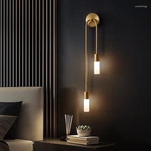 Wall Lamps Modern Led Glass Lamp Kawaii Room Decor Living Sets Turkish Cute Industrial Plumbing Mount Light