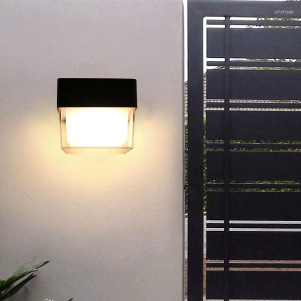 Lámparas de pared Lámpara LED moderna Iluminación exterior Montado en superficie IP54 Impermeable 9W 220V 240V Jardín Balcón Calle Porche Luz de parque