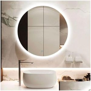 Wandlampen Moderne LED -lamp met Circar Mirror voor badkamer woonkamer en veranda - Noordse stijl ijdelheid make -up make -up kleding drop dhfwo