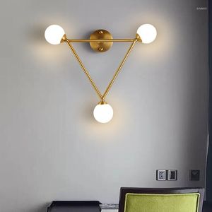 Lampes murales LED modernes Luminaria Smart Bed Bougies Antler Sconce Sconces en verre