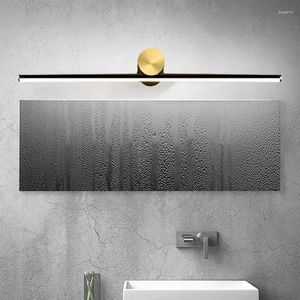 Lampes murales miroir LED moderne Light salle de bain 40/60 cm Éviers en noir et blanc