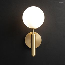 Lampade da parete Modern Led Stone Mirror Light Abajur Industrial Decor Home Deco Lampada da letto accanto