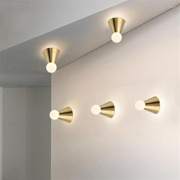 Lámparas de pared Cono de luz moderno Luces de techo Led Dormitorio Sala de estar Pasillo Arte Aplique Lámpara Accesorios Luminaria Avize