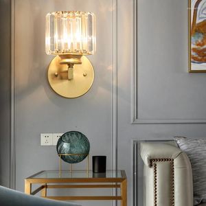 Lampes murales modernes luxury lampe cristalline chambre salon de lit de chevet couture télévisée applique de décoration intérieure
