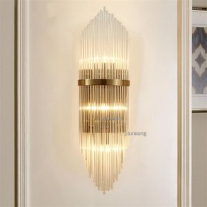 Lámparas de pared modernas de lujo para dormitorio, apliques de cristal LED, iluminación de decoración nórdica, lámpara de cristal al lado, accesorios de cocina