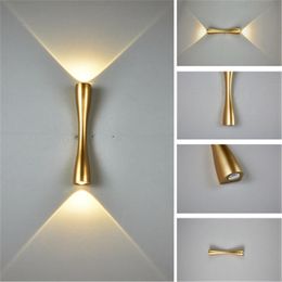 Appliques murales moderne minimaliste lampe à LED extérieure étanche IP65 El allée couloir porte cour chevet escaliers longue corne