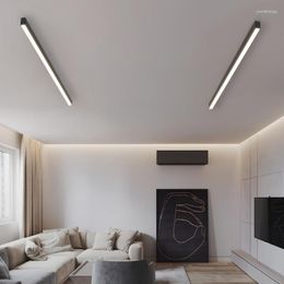 Lámparas de pared Moderna Minimalista Lámpara LED Strip Surpace Montada Corredor lineal Corredor dormitorio de comedor Liver
