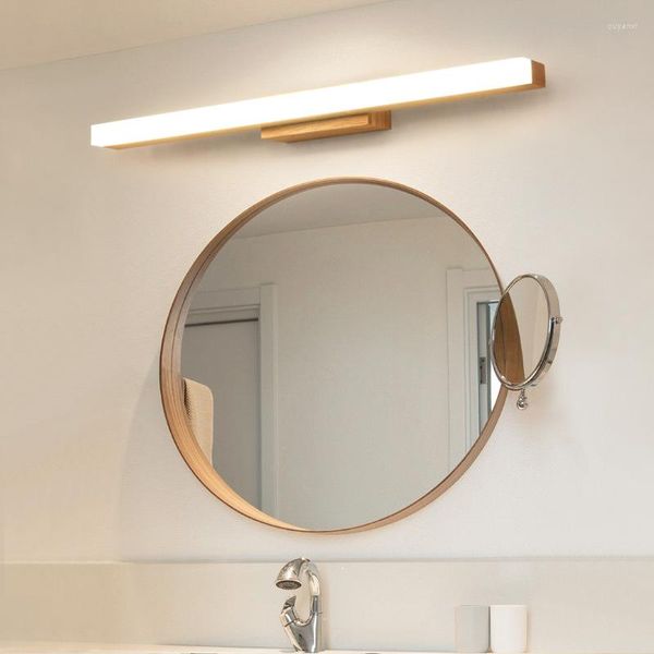 Appliques Murales Moderne Nordique Miroir Lumière Simple Dressing Maquillage Salle De Bains Étanche Et Anti-buée Cabinet De Toilette Luminaires