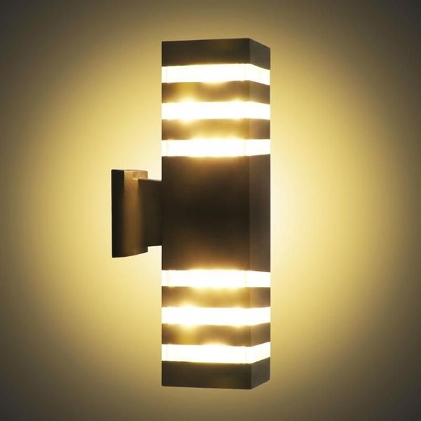 Lámparas de pared iluminación moderna al aire libre accesorios de lámparas LED hacia abajo decoración industrial para jardín fuera de buitenverlichting312y