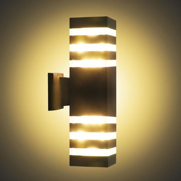 Lámparas de pared iluminación al aire libre moderna impermeable accesorios de lámparas LED decoración industrial para jardín fuera de buitenverlichting257z