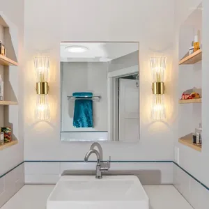 Lampes murales Personnalité moderne Salon Fond Lampe en cristal Éclairage Allée de luxe Chambre Chevet Salle de bain Miroir Armoire Nordique