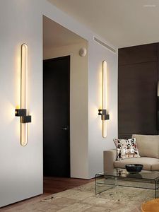 Wandlampen Moderne SCONCE LED LAMP Lang licht voor slaapkamer woonkamer oppervlak gemonteerde achtergrond decor verlichting armaturen