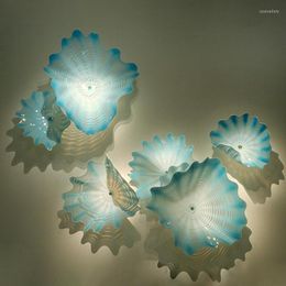 Wandlampen murano glazen bord lamp Amerikaanse decoratieve borden voor het hangen van elegant trouwhuisdecoratie
