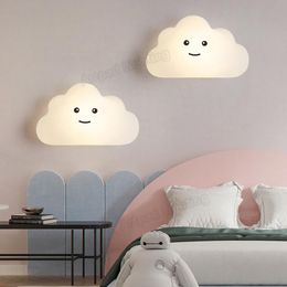 Wandlampen Noordelijke kinderen Room Wolklamp naast Slaapkamer Lichtarmaturen Moderne Decor Minimalistische SCONCE LICTEN MET USB -plug 10Wwall