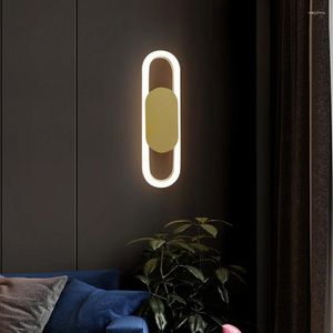 Wandlampen Nordic Creatief Nachtkastje Led Licht Modern Huis Woonkamer TV Achtergrond Balkon Trap Gangpad Binnenverlichting