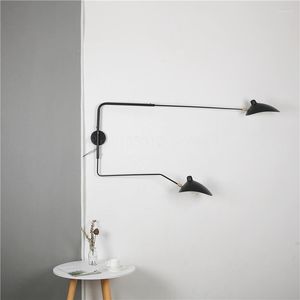 Lampes murales Design nordique araignée lampe appliques éclairage pour salon décoration bras oscillant Suspension industrielle barre Luminaire