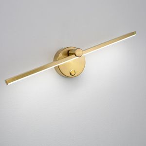 Wandlampen Noordelijke LED Indoor 8W Wit/Zwarte lichten voor thuisslaapkamer Bedspiegel Voorkant met Swith SCONCE AC110V/220V