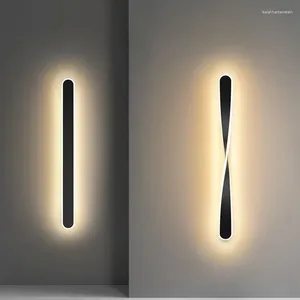 Wandlampen Nordic LED-lamp voor slaapkamer nachtkastje woonkamer trap moderne spiraal blaker woondecoratie verlichtingsarmatuur glans