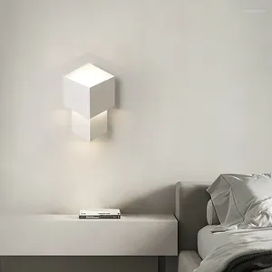 Lampes murales lampe à LED nordique Minimaliste applique blanche pour le salon Décoration de la chambre