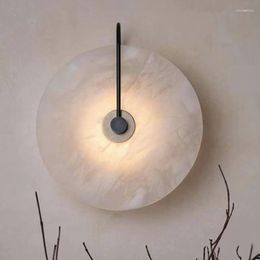 Lampes murales nordique luxe pierre naturelle lumière concepteur créatif El décoratif Simple moderne chambre chevet