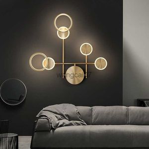 Wandlampen Noordelijke minimalistische LED LED Wandlamp Licht Luxe gangpad Woonkamer Achtergrond Slaapkamer Bedmuurwand SCONCE Lichten Wanddecorlichten HKD230814