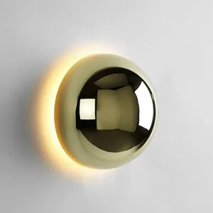 Lampes murales Nordic Design moderne Intérieur Lampe ronde pour salle de bain Chambre Chevet Sconce Escalier Enfants Chambre Décor LED Night Light Luminaires