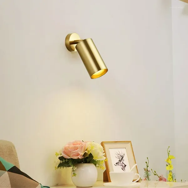 Lámparas de pared Lámpara moderna nórdica Minimalista Techo dorado LED Guardarropa Tienda de ropa Sala de estar Comedor Pasillo Luz