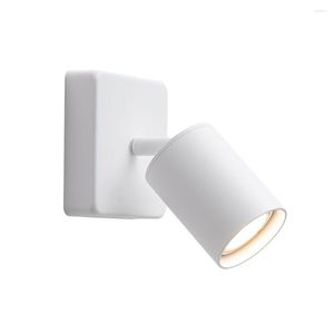 Wandlampen Noordelijke moderne LED -lamp Aluminium Roteren SCONCE FICUTE Woonkamer Bedroom Bedroom Bedide Lees licht Home Decor Luminaria