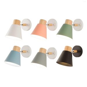 Wandlampen Noordse SCONCE BEDBAD LAMP E27 Roteerbaar Modern Decoratief eenvoudig Licht voor Kinderkamer Living Balkon Trap