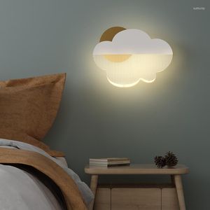 Wandlampen Nordic Eenvoudige Moderne LED Creatieve Persoonlijkheid Bloem Woonkamer Plafondlamp Acryl Slaapkamer Studie Warme Jasmijn Lamp