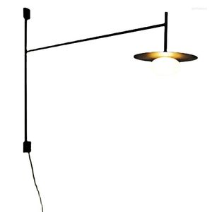 Lampes murales Europe du Nord Bras longs Foyer Étude Chambre Luminaire Moderne Ampoule LED Lustre Décor À La Maison Chaud/Blanc Lumières CCC