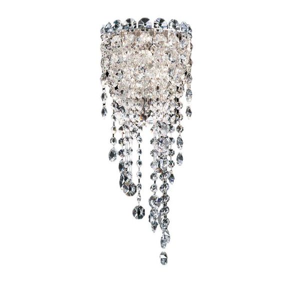 Appliques murales Phube Lighting LED K9 Crystal Lamp Light Modern Sconce Silver