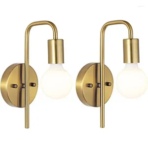 Wandlampen Retro Goud Zwart Metaal Vintage Licht Voor Nachtkastje Zijspiegel Modern Binnen Decor Opbouwarmatuur