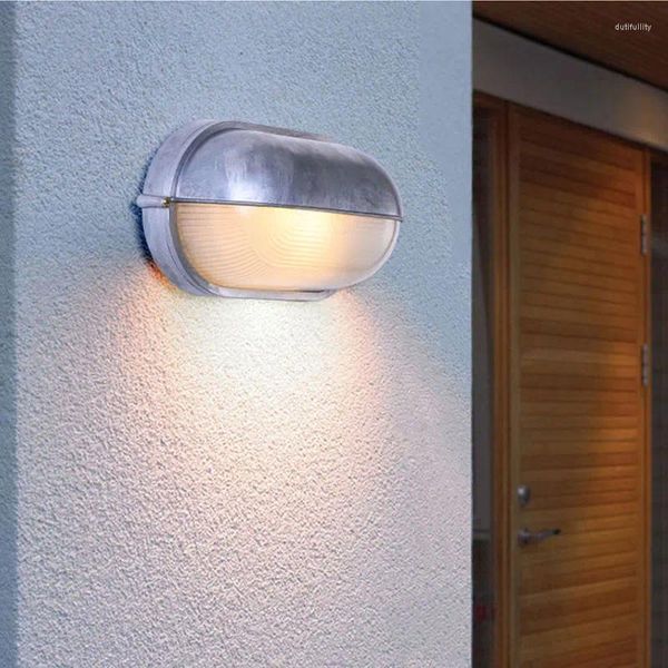 Lámparas de pared Retro al aire libre LED resistente al agua Húmema Vintage E27 Discontras de jardín de baño Luminaria para el hogar Luminaria