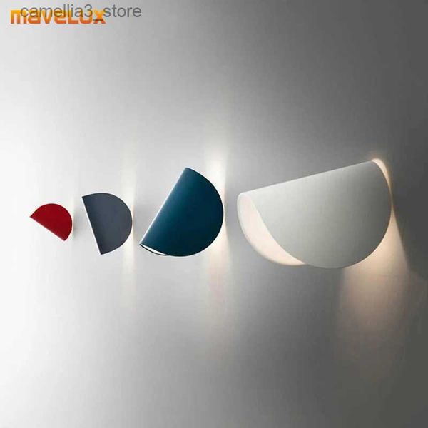 Appliques murales Simple noir blanc rouge bleu nouveau mur LED moderne lumières salon étude chambre chevet allée hall escaliers lampes éclairage intérieur Q231127