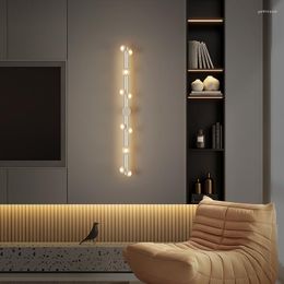 Lámparas de pared Lámpara Led de diseño simple para sala de estar Pasillo Techo Dormitorio Corredor Luces de espejo Accesorio para el hogar Decoración Iluminación interior