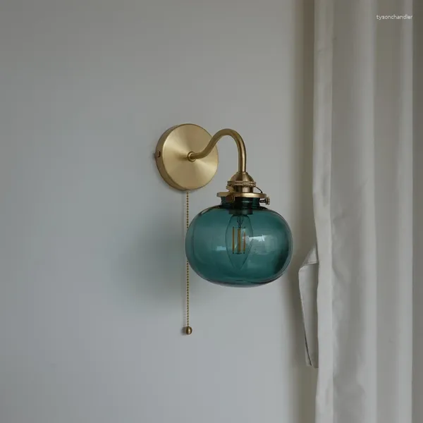 Lampes murales Petite ballon à balle lampe à LED de la lampe de chambre à coucher pour chambre à coucher escalier de salle de bain