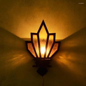 Wandlampen Zuidoost-Aziatische Stijl Gang Gangpad Massief Houten Lamp Retro Creatieve Persoonlijkheid Balkon Tuinverlichting