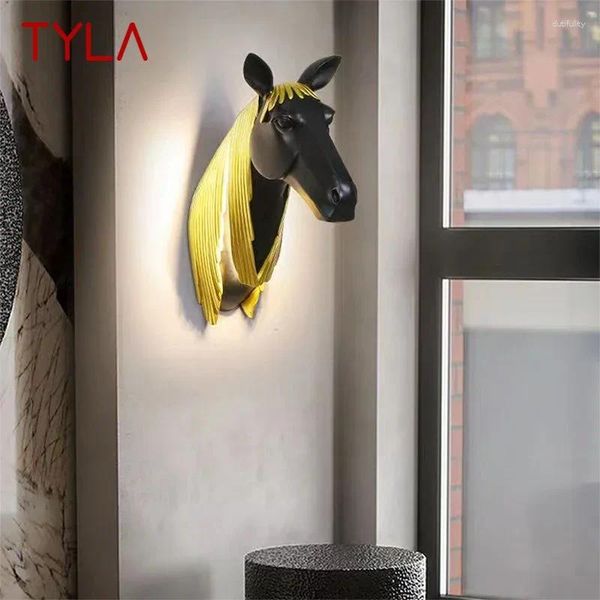 Lampes murales Tyla lampe à cheval contemporaine personnalisée et créative salon couloir couloir de décoration