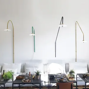 Wandlampen Valerie Objecten Lamp Lange paal Hangend Decor Eenvoudige kunstarmatuur voor restaurant Woonkamer Interieurverlichting