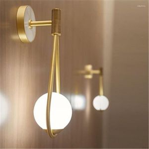 Wandlampen Waterdruppels Licht Modern Creatief Nordic Metaal Warm Slaapkamer Wit Glas Blaker Lamp