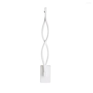 Lámparas de pared Wave Design Light Home Dormitorio Pasillo Escalera Lámpara LED montada White Shell Warm